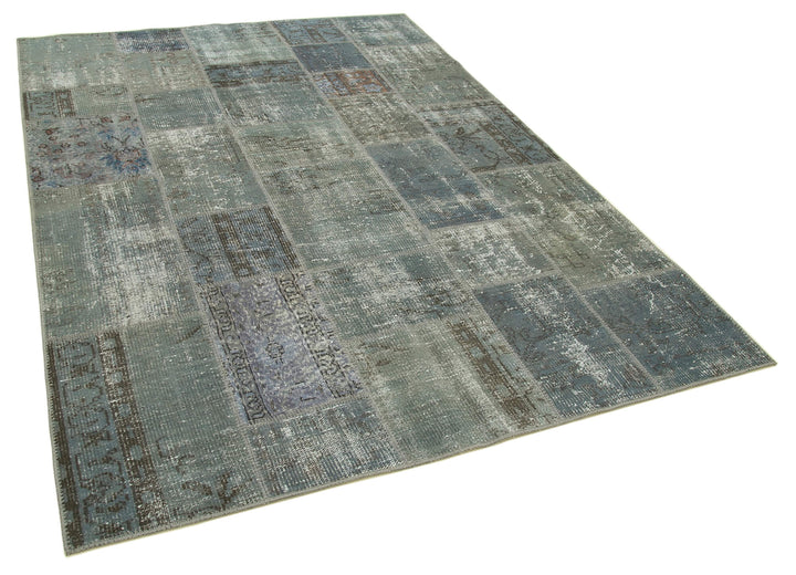 6x8 Grey Patchwork Rug - 20958