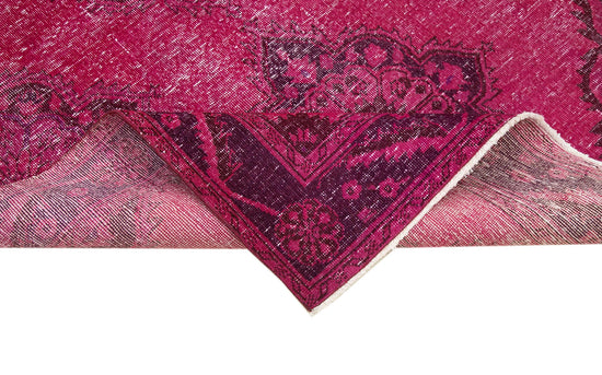 5x11 Fuchsia Turkish Over Dyed Runner Rug - 21712
