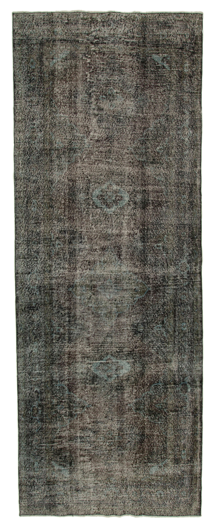 5x13 Black Turkish Over Dyed Runner Rug - 21713