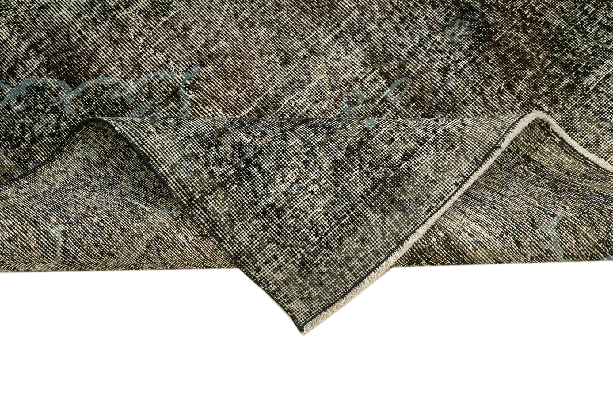 5x13 Black Turkish Over Dyed Runner Rug - 21713