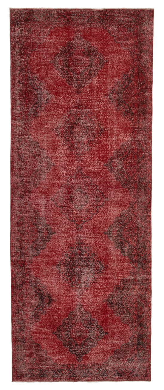 5x13 Red Turkish Over Dyed Runner Rug - 21714