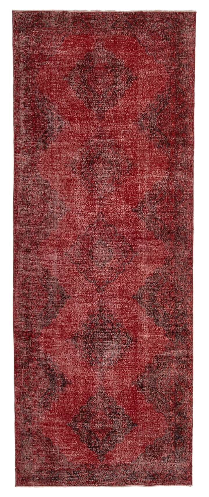 5x13 Red Turkish Over Dyed Runner Rug - 21714