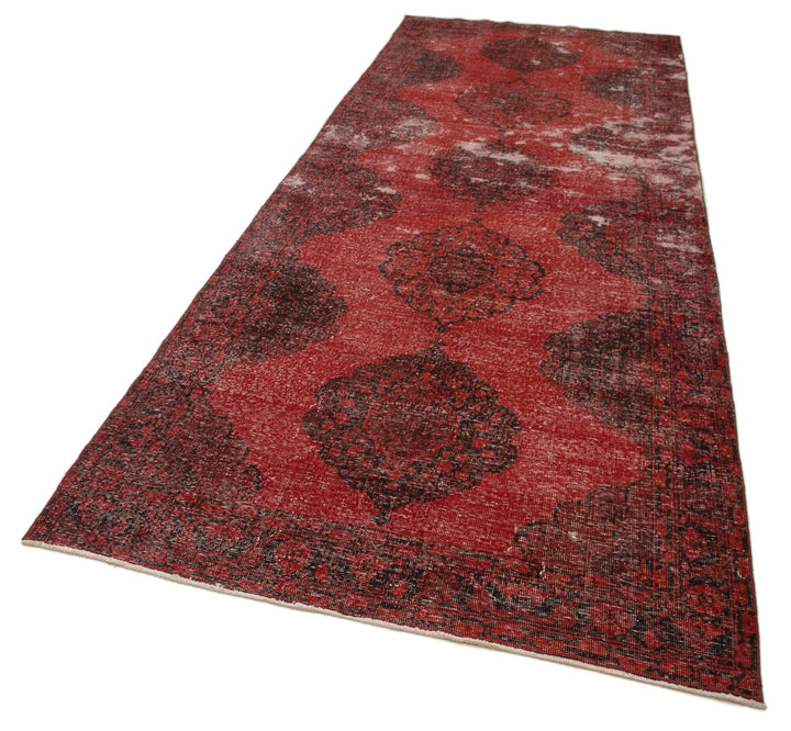 5x13 Red Turkish Over Dyed Runner Rug - 21715