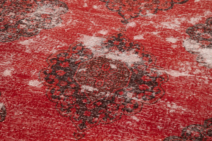 5x13 Red Turkish Over Dyed Runner Rug - 21715