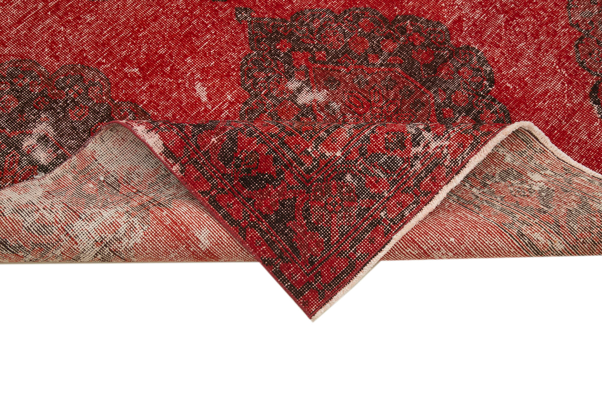 5x13 Red Turkish Over Dyed Runner Rug - 21715
