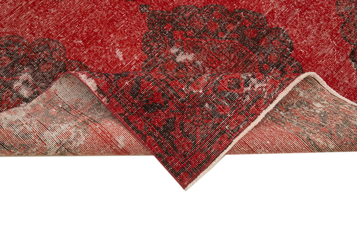 5x13 Red Turkish Over Dyed Runner Rug - 21715