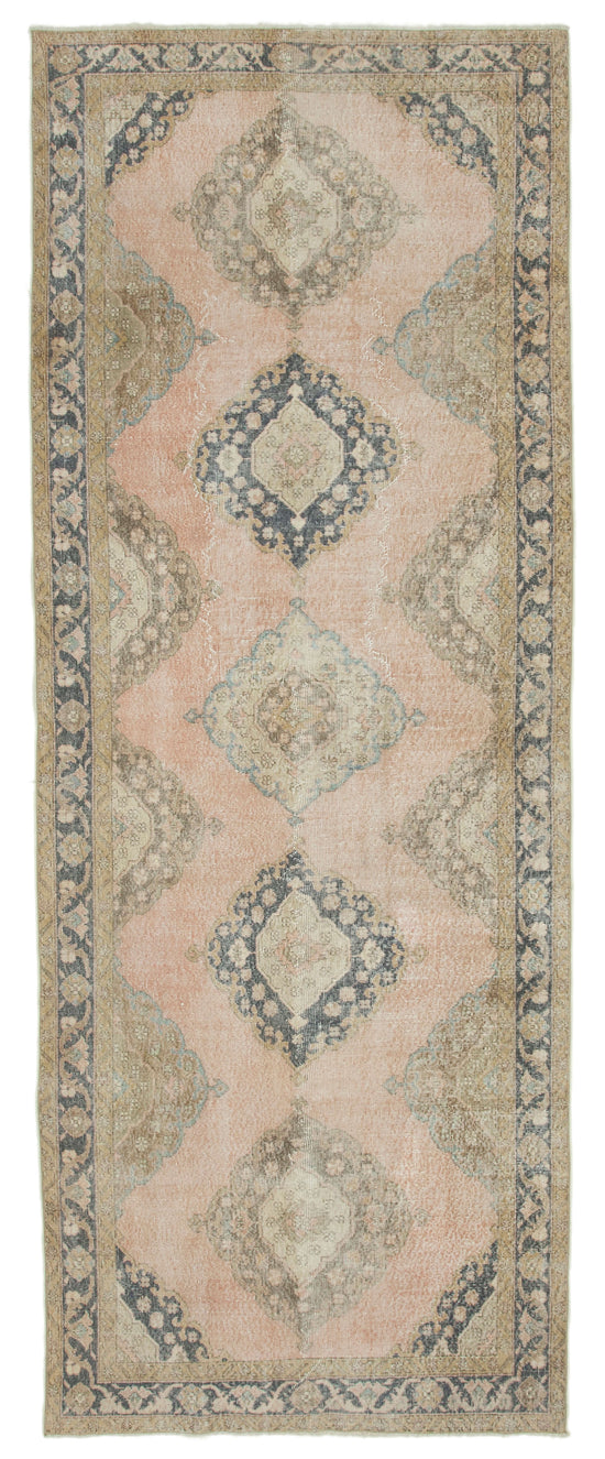 5x12 Beige Turkish Vintage Runner Rug - 21720