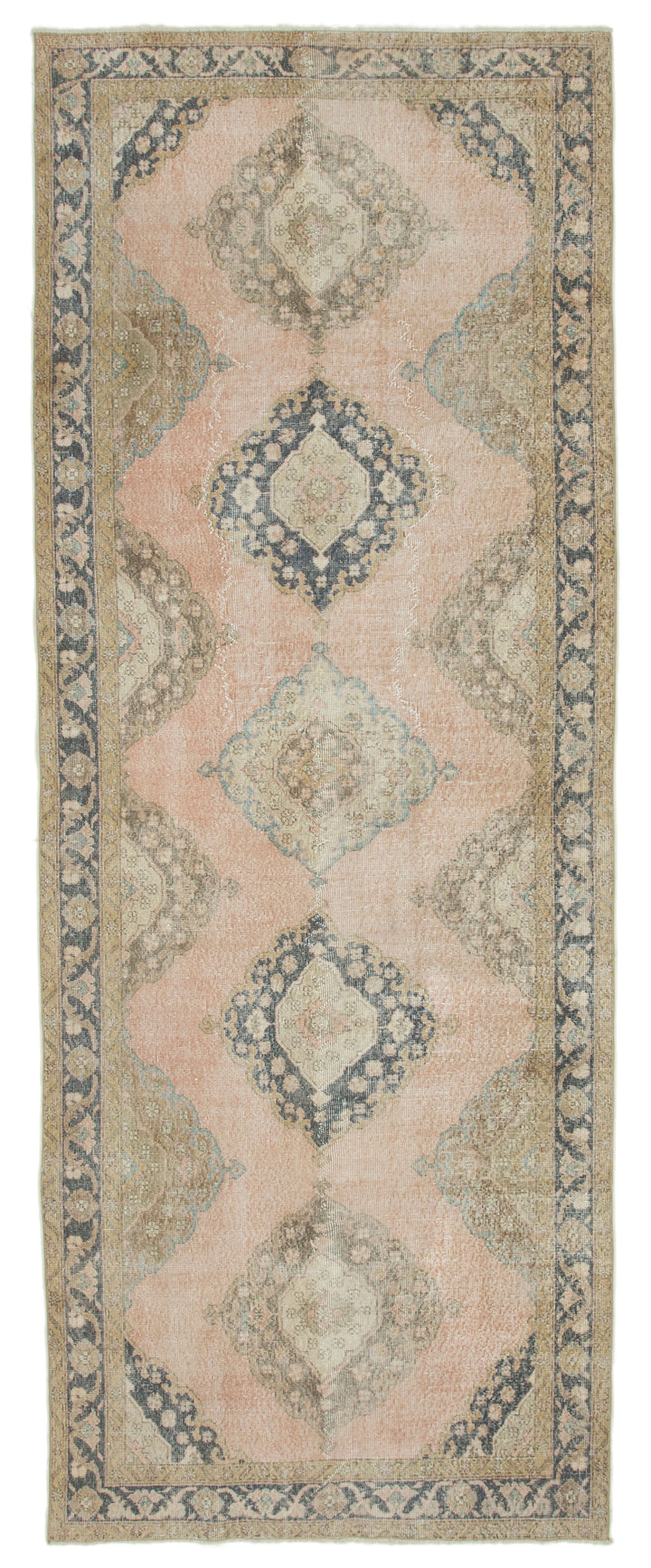 5x12 Beige Turkish Vintage Runner Rug - 21720
