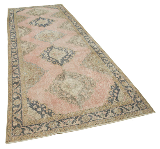 5x12 Beige Turkish Vintage Runner Rug - 21720