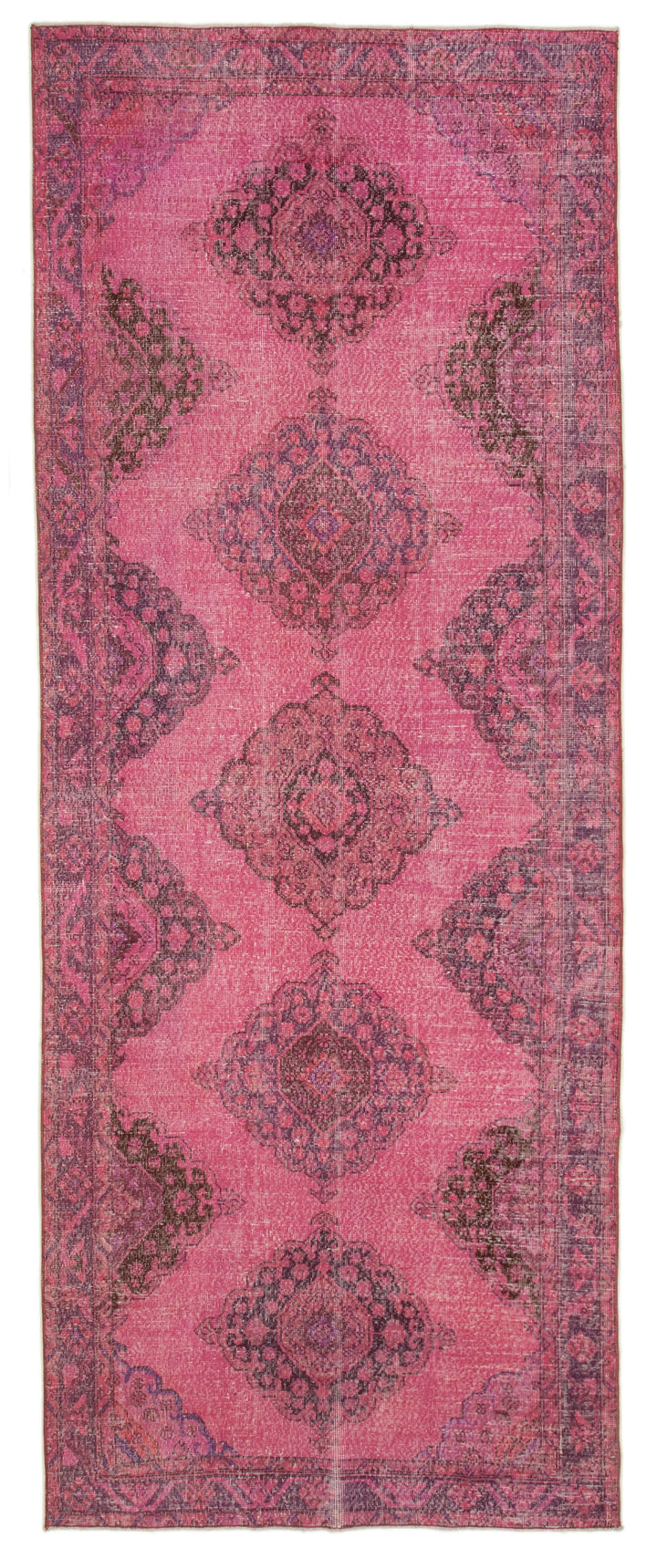5x12 Pink Turkish Over Dyed Runner Rug - 21728