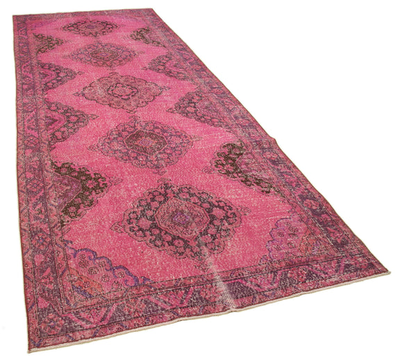 5x12 Pink Turkish Over Dyed Runner Rug - 21728