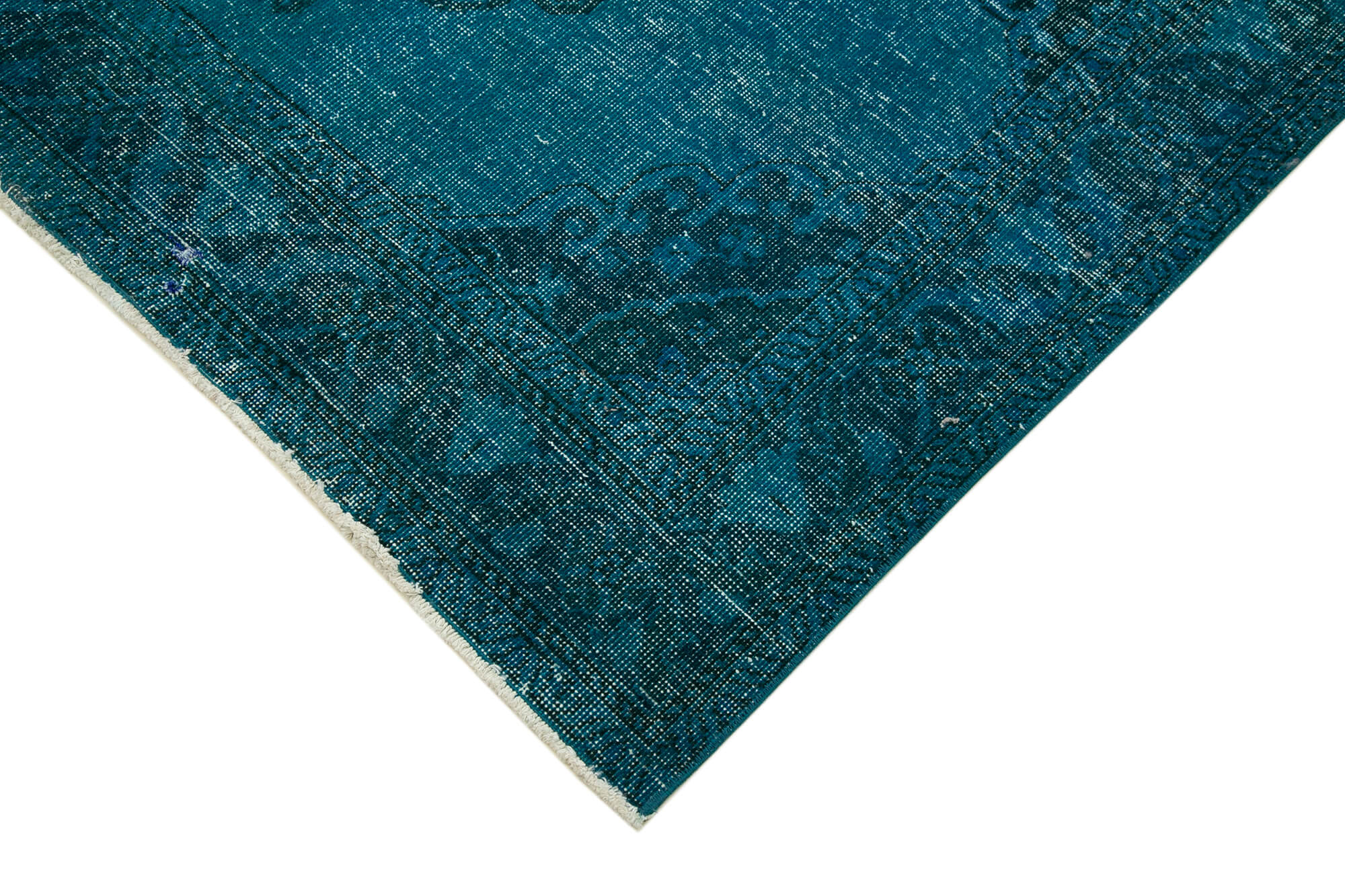 5x13 Turquoise Turkish Over Dyed Runner Rug - 21730