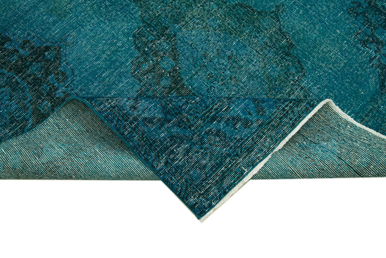 5x13 Turquoise Turkish Over Dyed Runner Rug - 21730