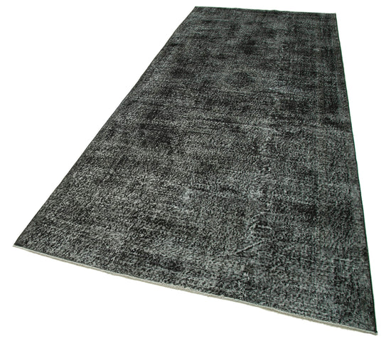 5x12 Black Turkish Over Dyed Runner Rug - 21733