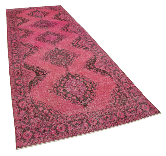 5x13 Pink Turkish Over Dyed Runner Rug - 21734