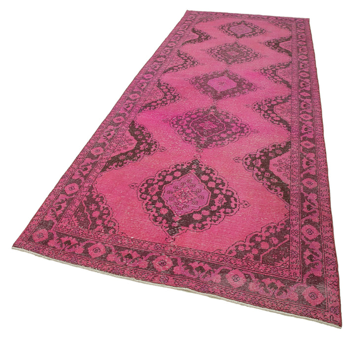 5x13 Pink Turkish Over Dyed Runner Rug - 21734