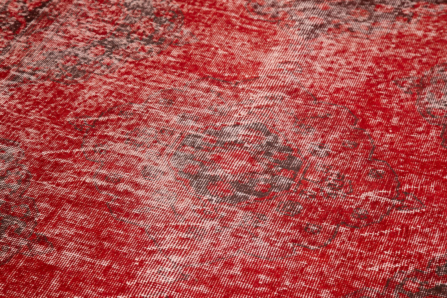 4x13 Red Turkish Over Dyed Runner Rug - 21736