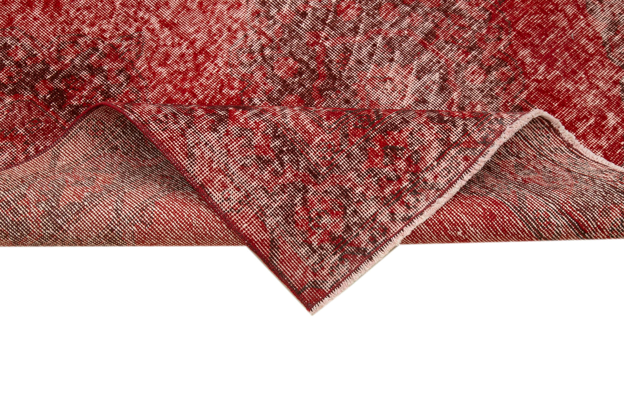 4x13 Red Turkish Over Dyed Runner Rug - 21736