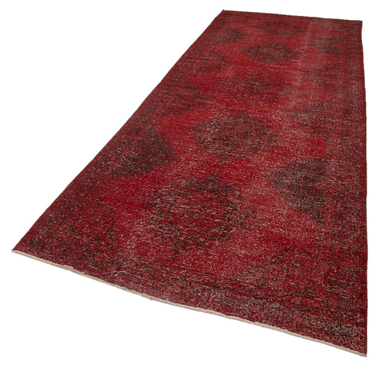 5x14 Red Turkish Over Dyed Runner Rug - 21737