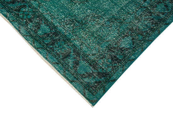5x13 Turquoise Turkish Over Dyed Runner Rug - 21739