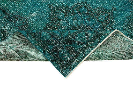 5x13 Turquoise Turkish Over Dyed Runner Rug - 21739