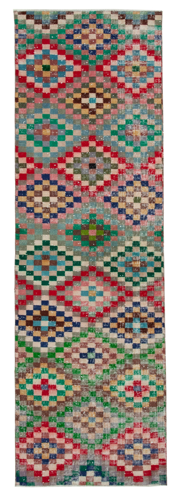 3x8 Multicolor Boho Runner Rug - 21749