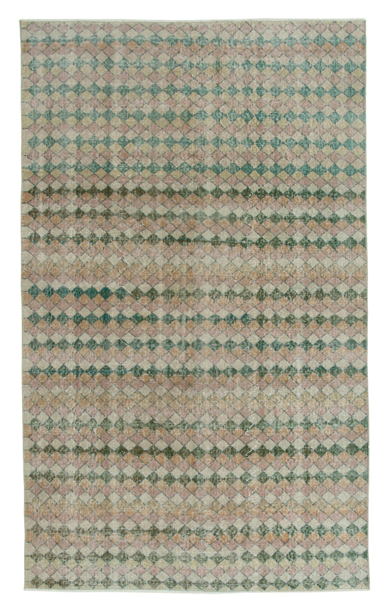 5x8 Multicolor Bohemian Rug  - 21766