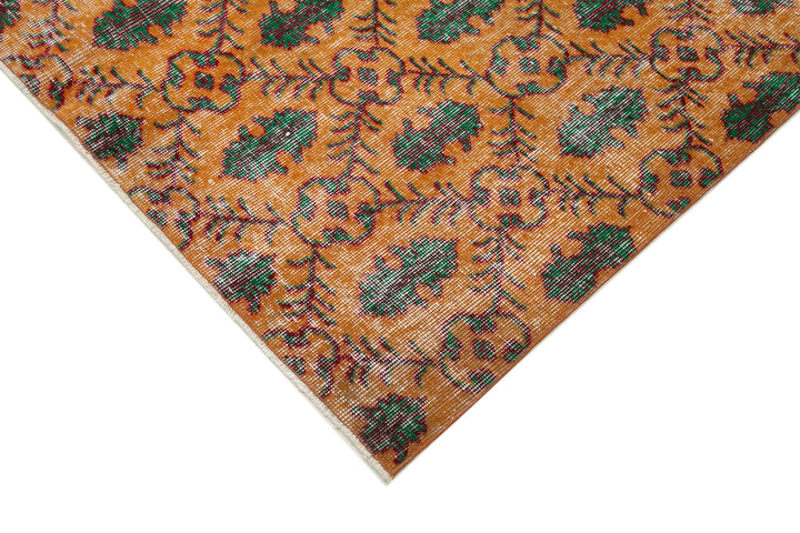 5x8 Orange Bohemian Rug  - 21773