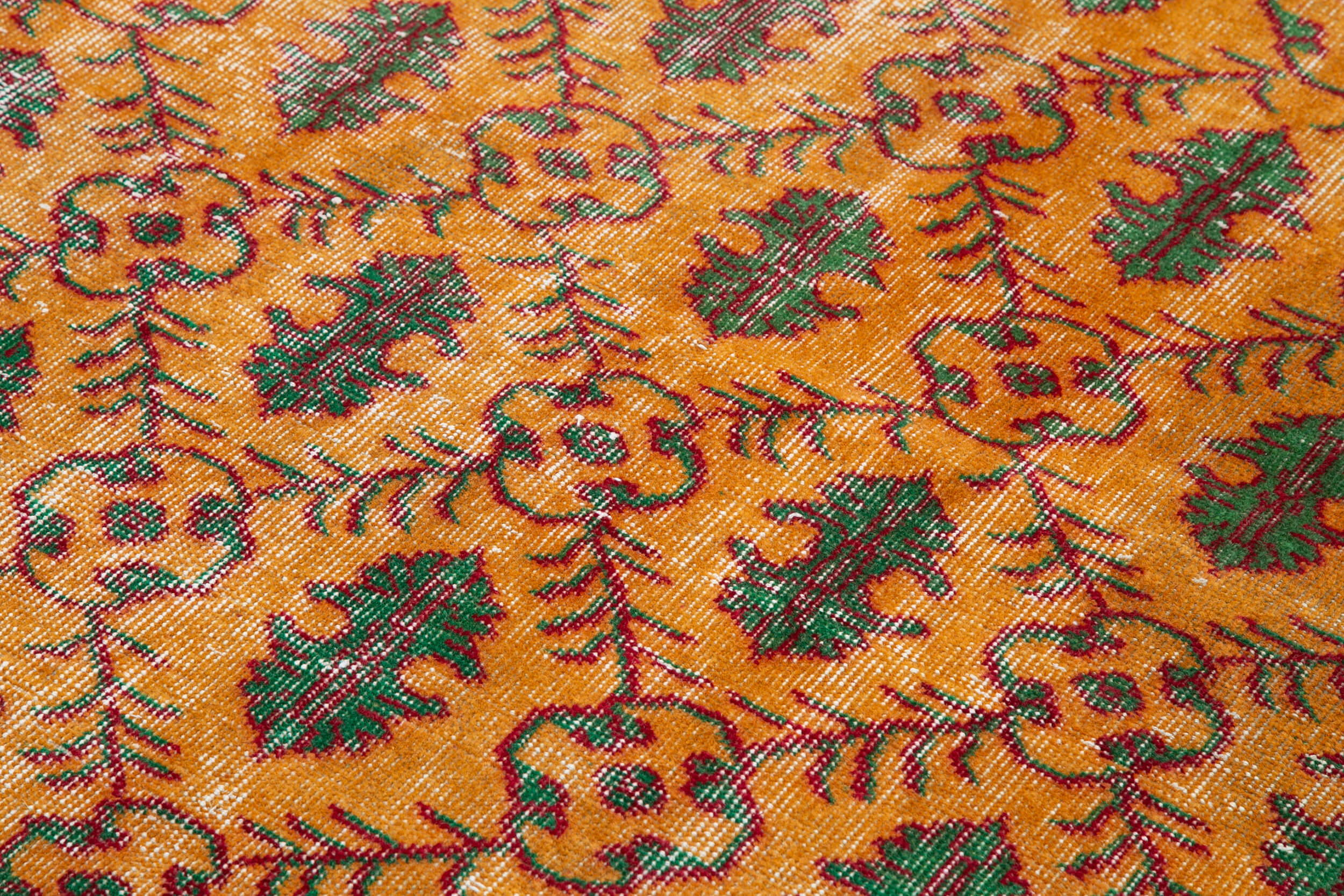 5x8 Orange Bohemian Rug  - 21773