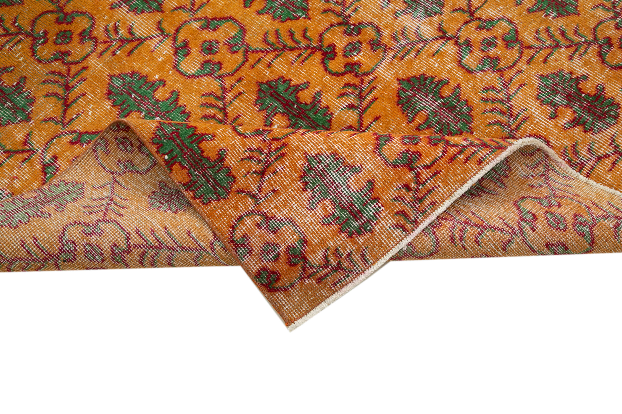 5x8 Orange Bohemian Rug  - 21773