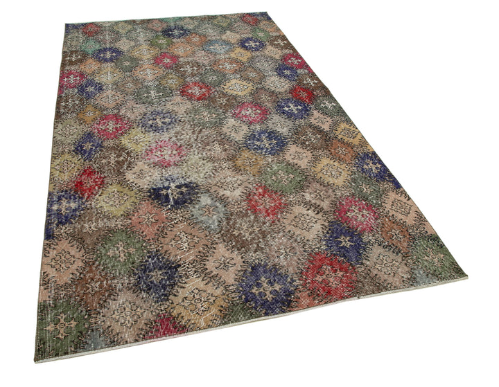 5x8 Multicolor Bohemian Rug  - 21782