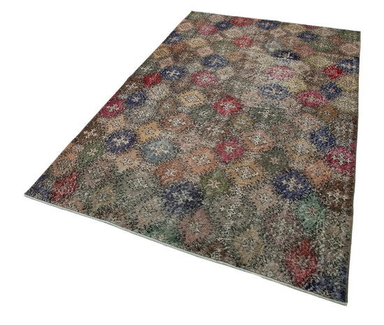 5x8 Multicolor Bohemian Rug  - 21782