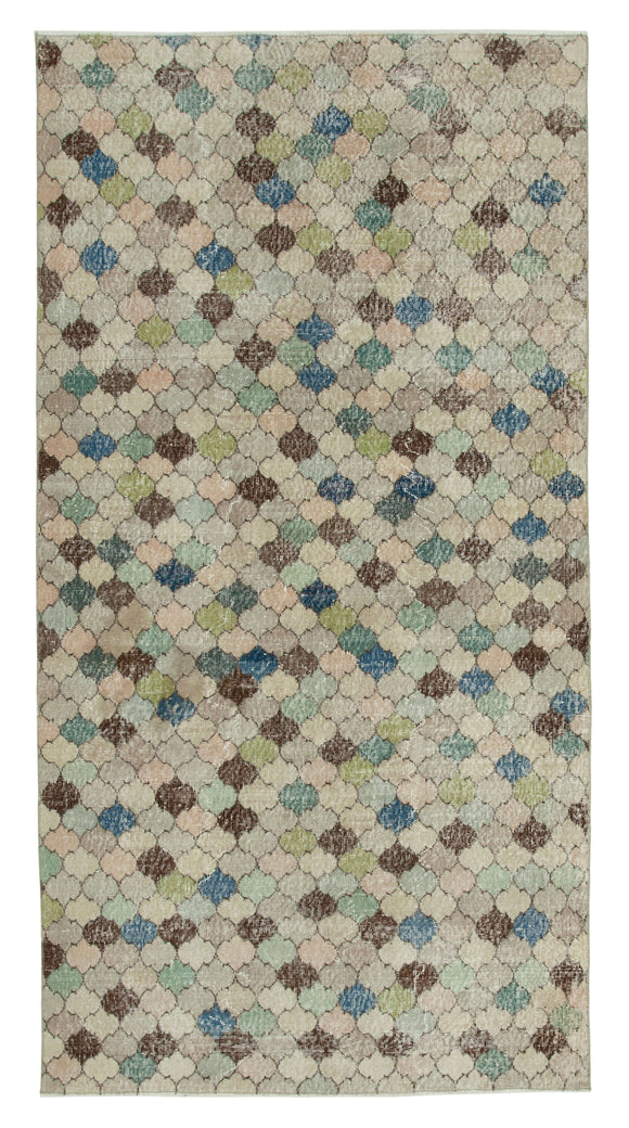 5x9 Beige Bohemian Rug  - 21783