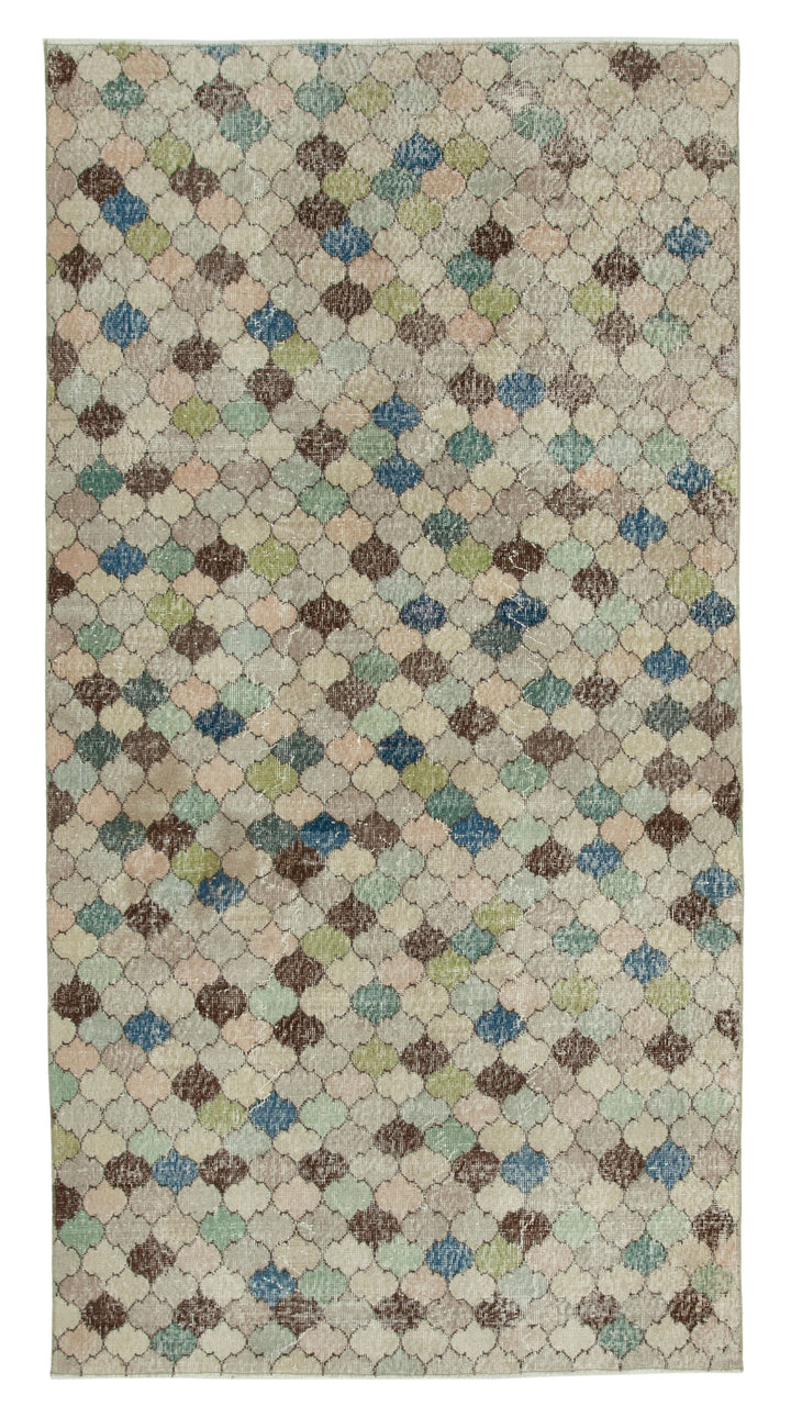 5x9 Beige Bohemian Rug  - 21783