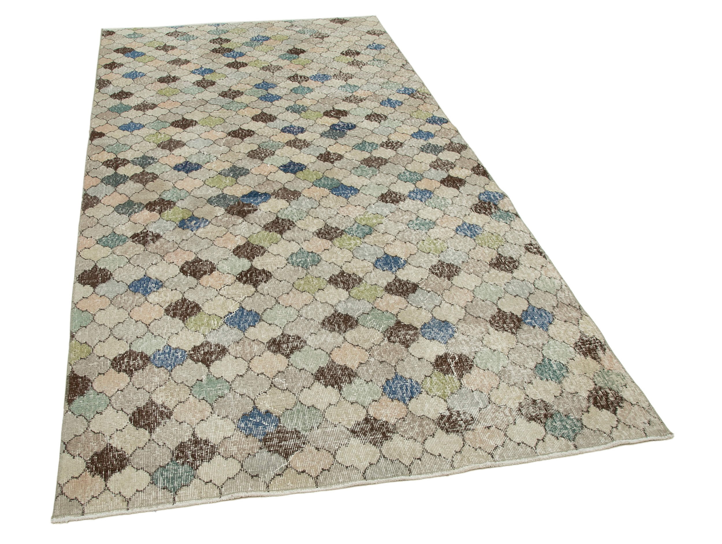 5x9 Beige Bohemian Rug  - 21783