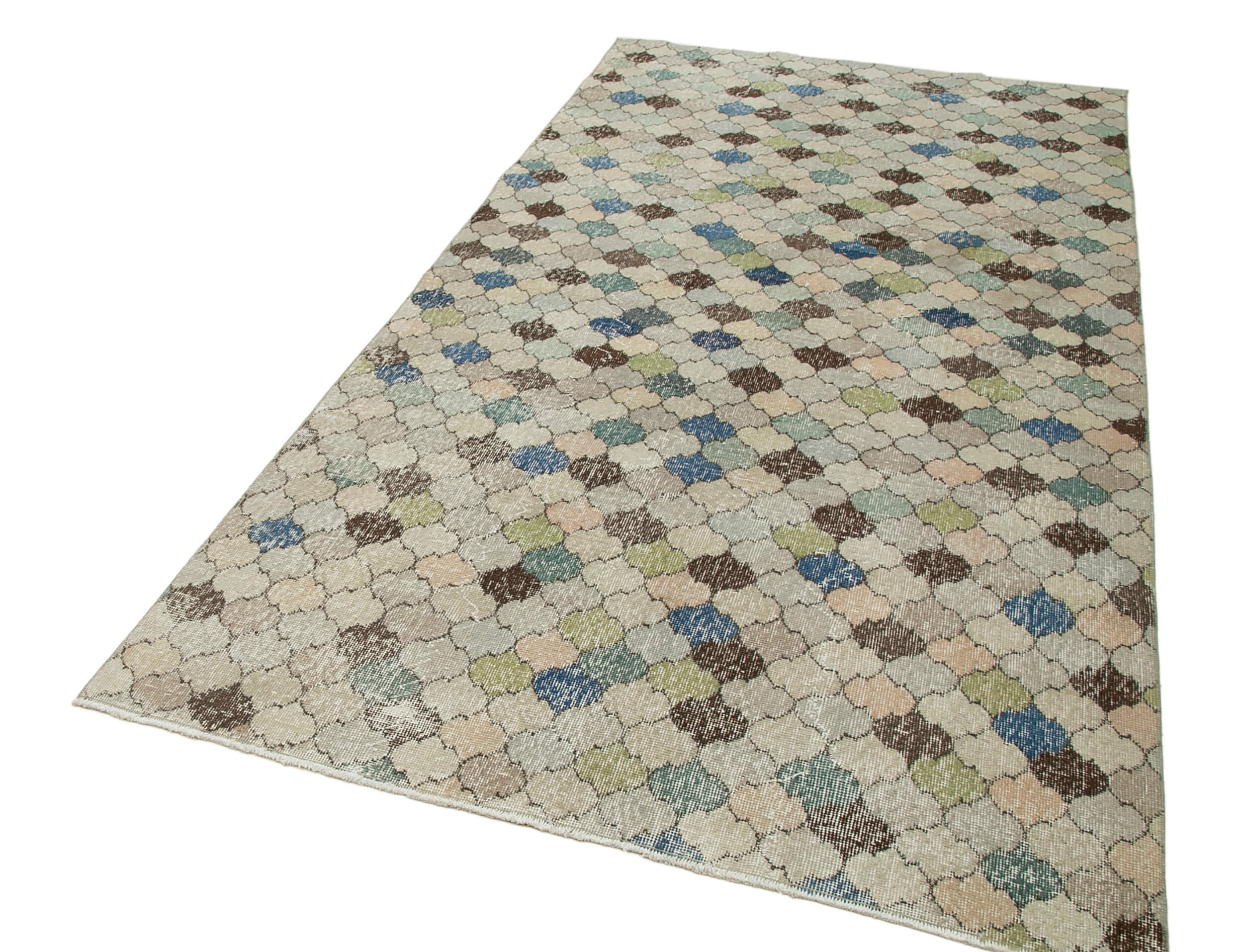 5x9 Beige Bohemian Rug  - 21783
