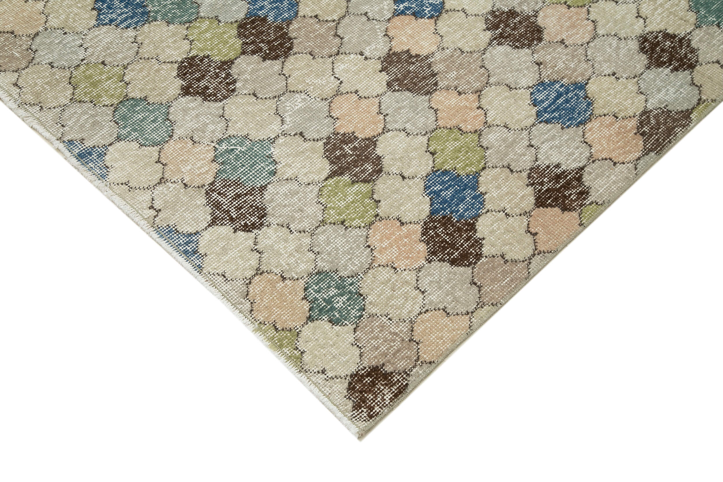 5x9 Beige Bohemian Rug  - 21783