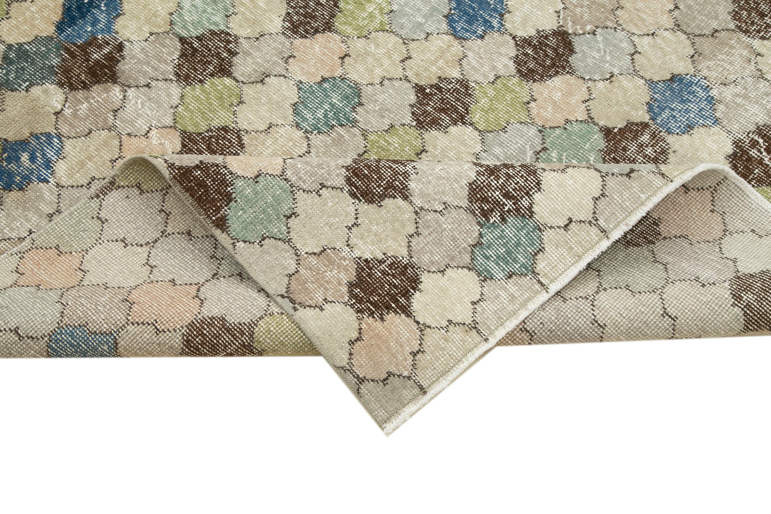 5x9 Beige Bohemian Rug  - 21783