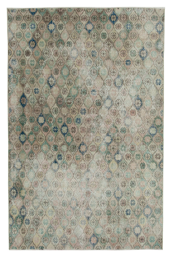 5x8 Beige Bohemian Rug  - 21785