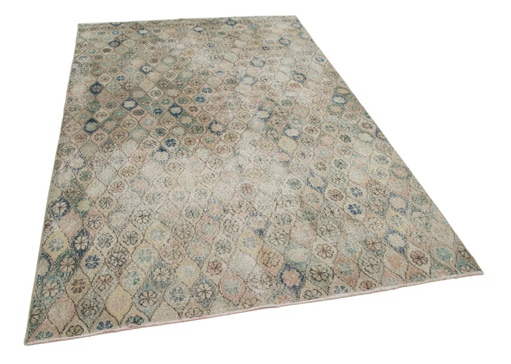 5x8 Beige Bohemian Rug  - 21785