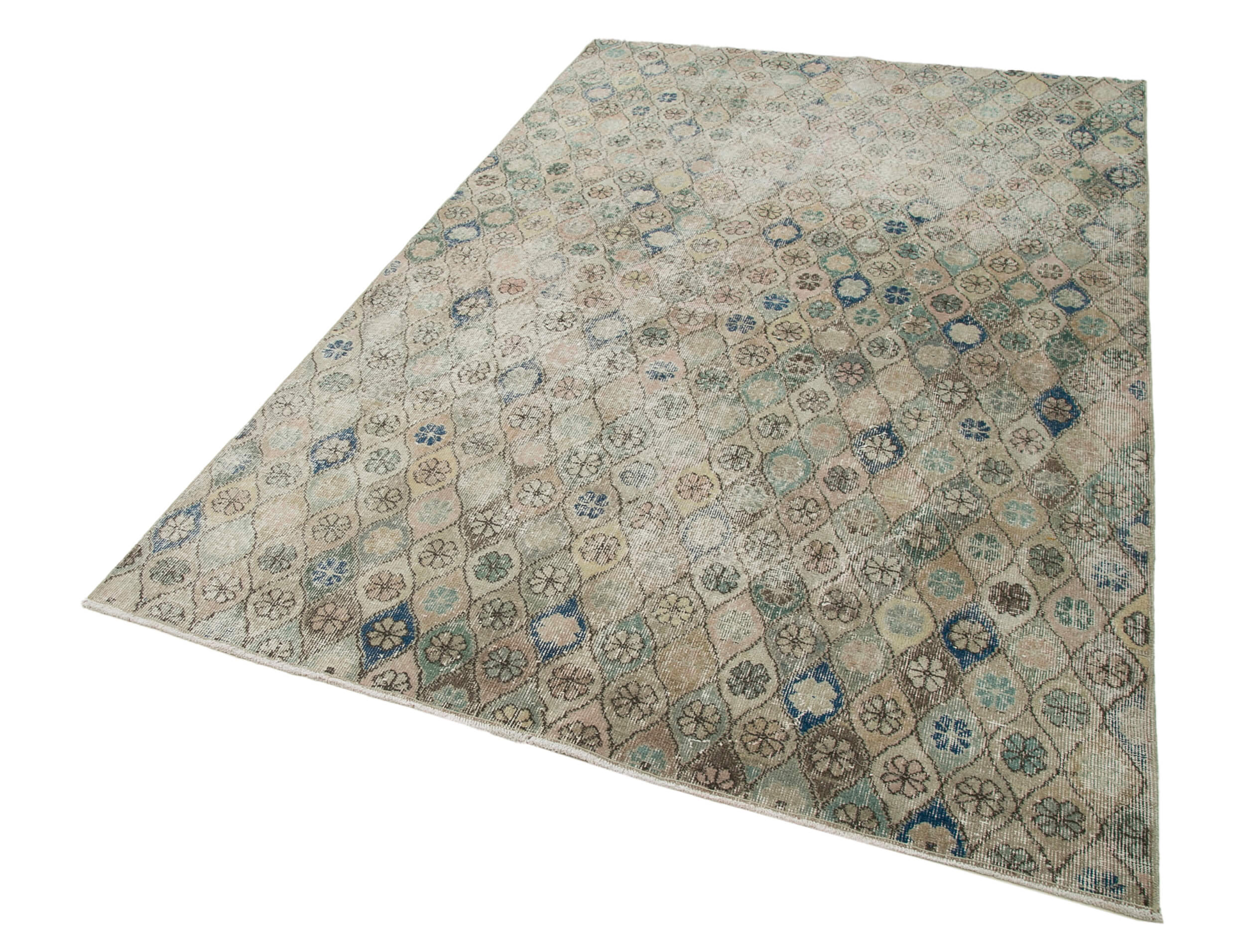 5x8 Beige Bohemian Rug  - 21785