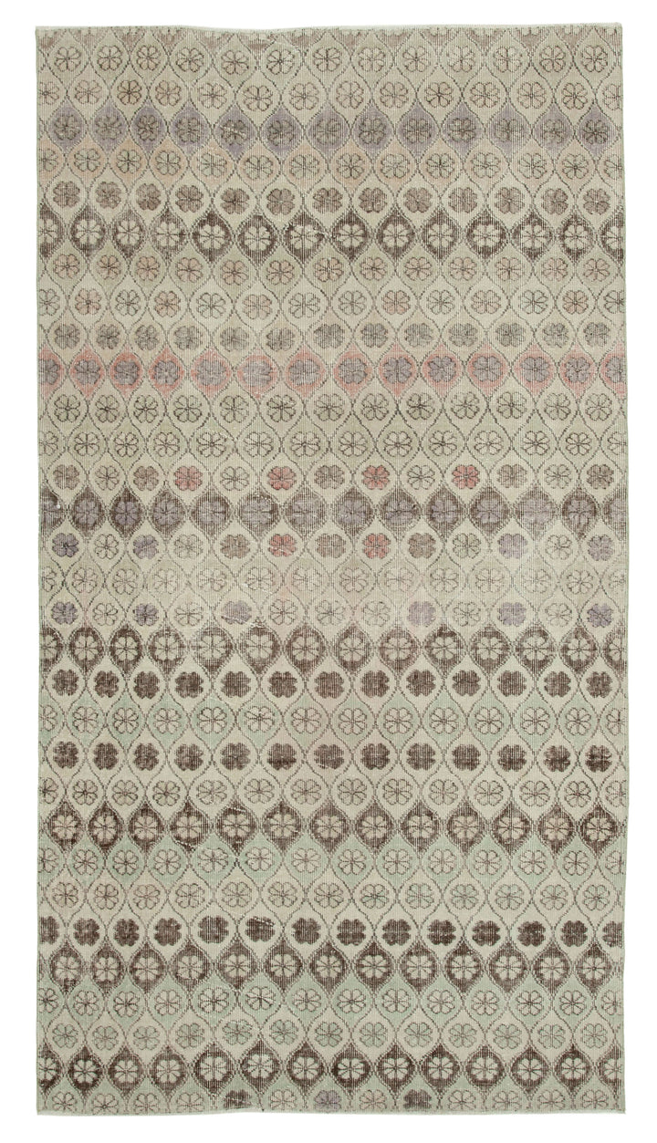 5x9 Beige Bohemian Rug  - 21790