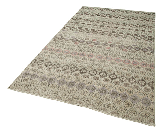 5x9 Beige Bohemian Rug  - 21790