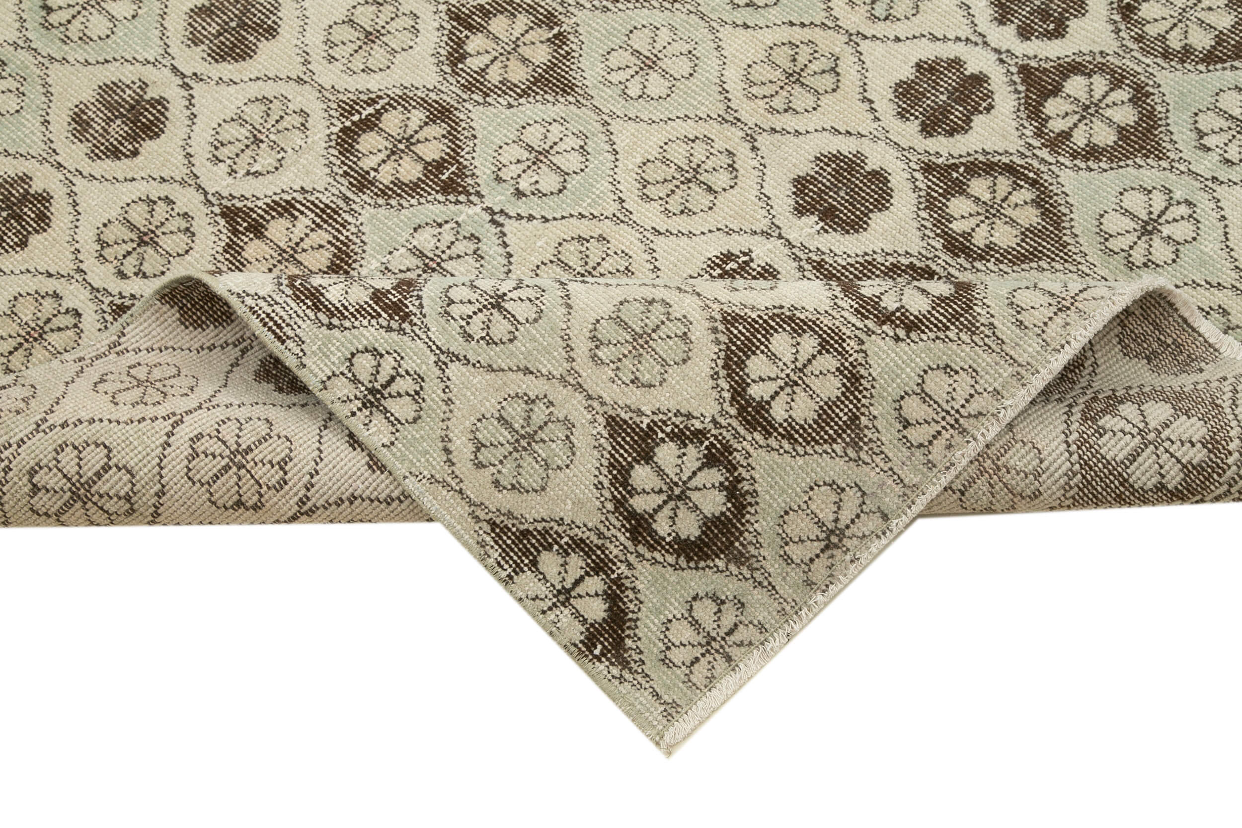 5x9 Beige Bohemian Rug  - 21790