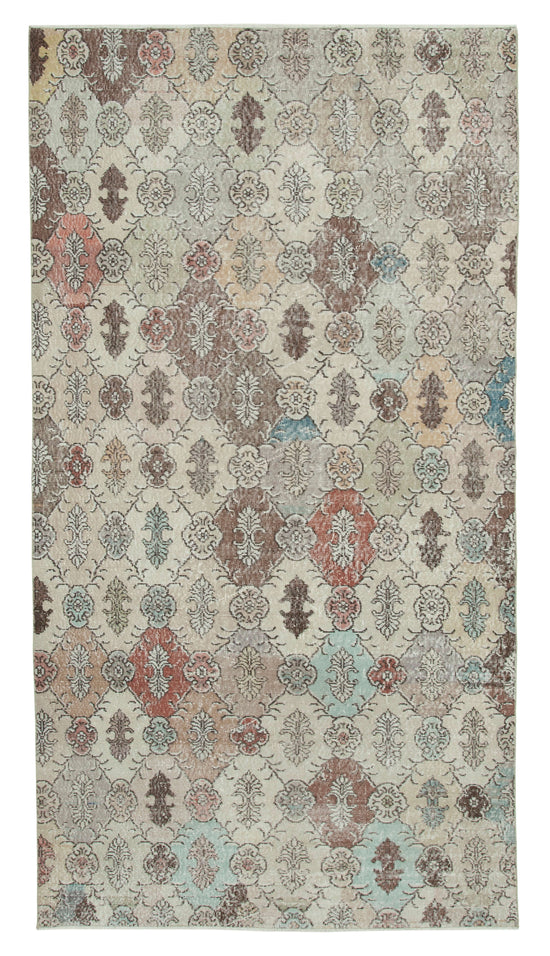 5x10 Beige Bohemian Rug  - 21791