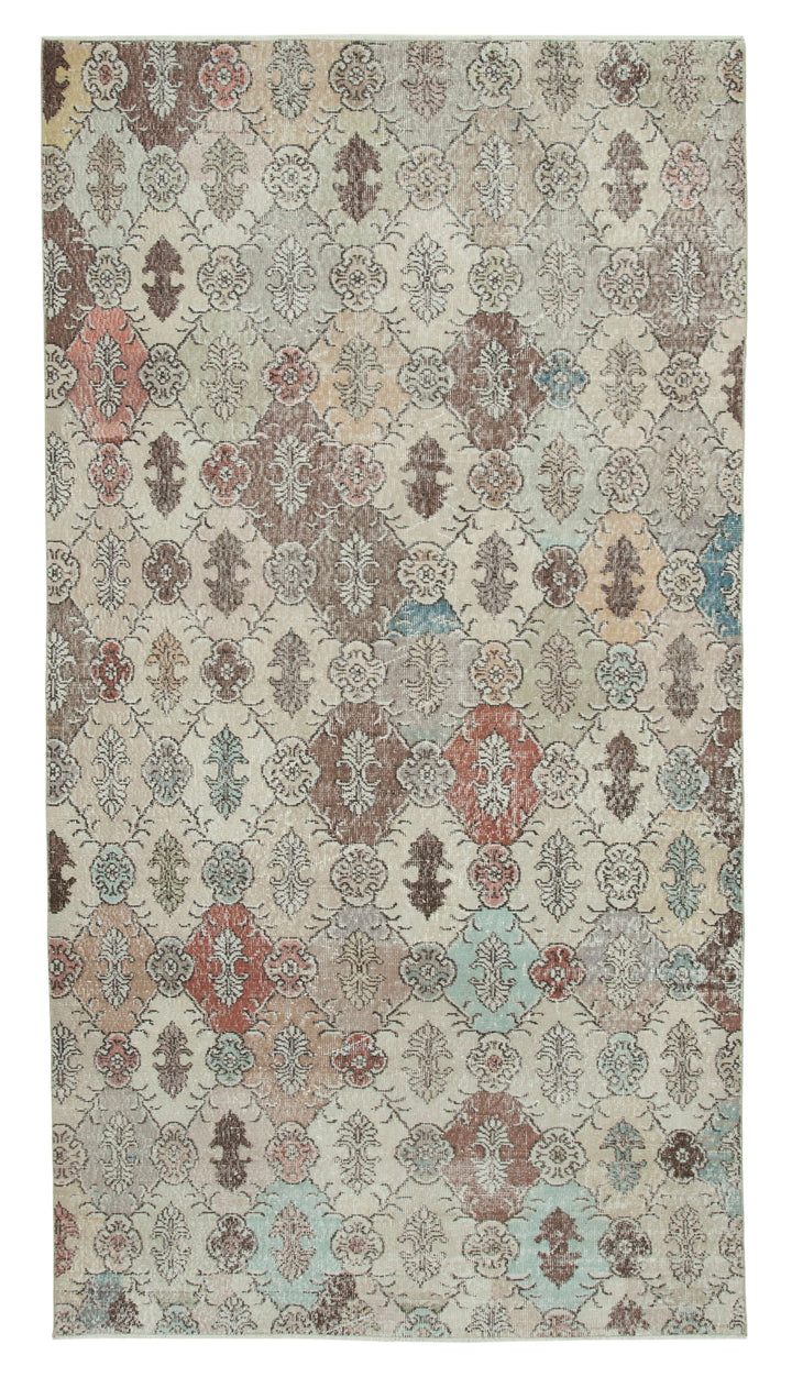 5x10 Beige Bohemian Rug  - 21791