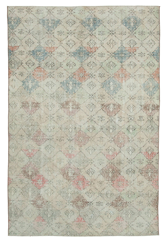 6x9 Beige Bohemian Rug  - 21795