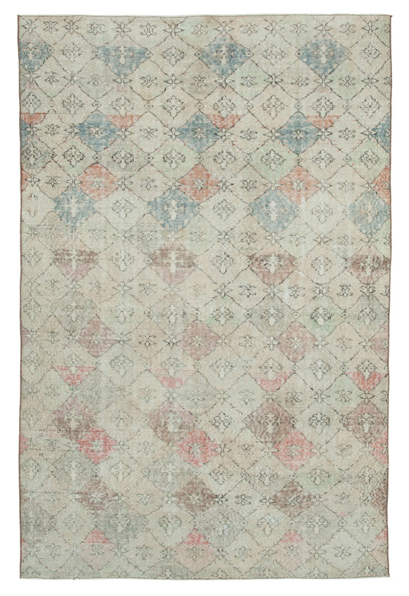 6x9 Beige Bohemian Rug  - 21795