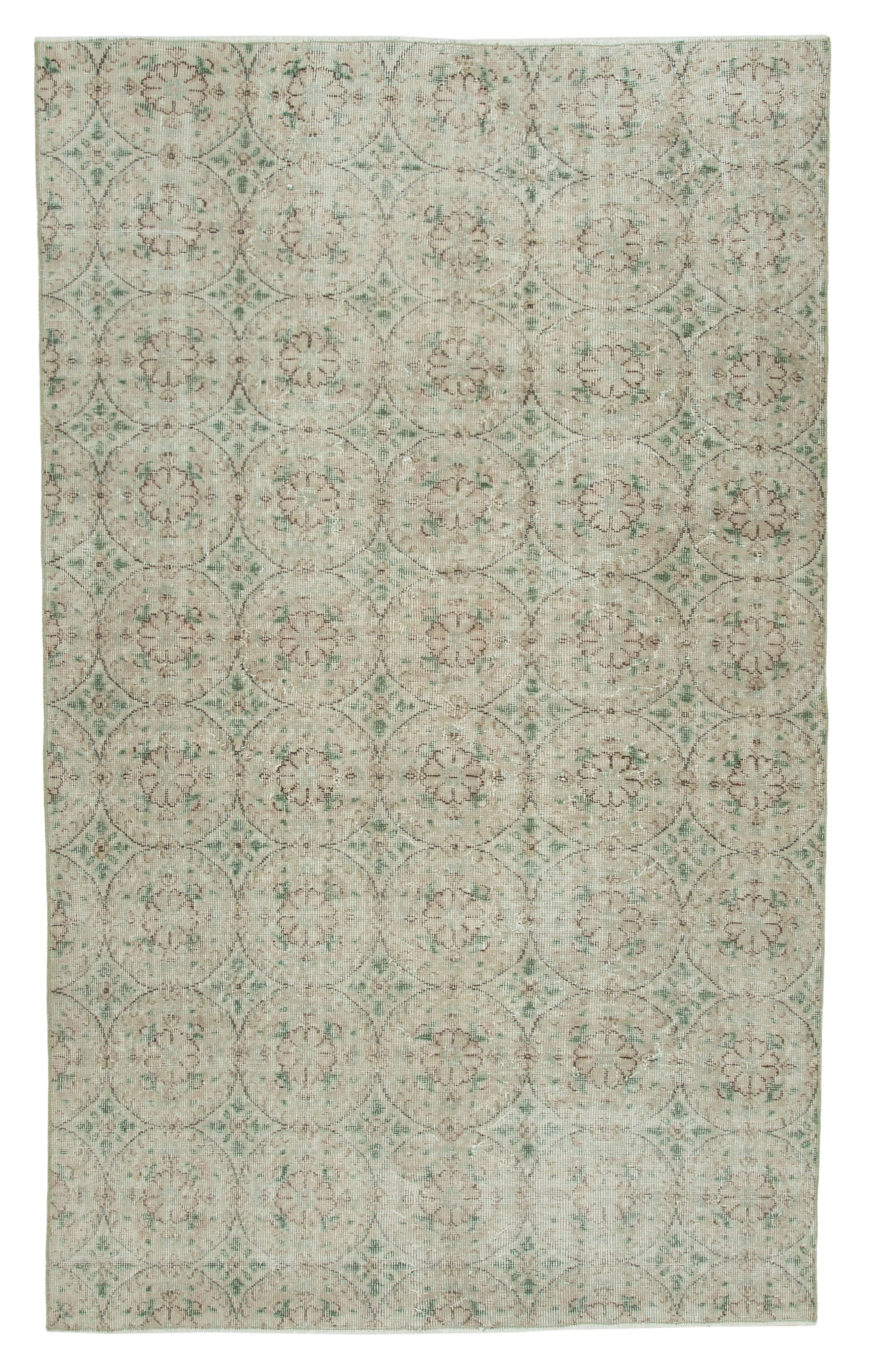 5x8 Beige Bohemian Rug  - 21801