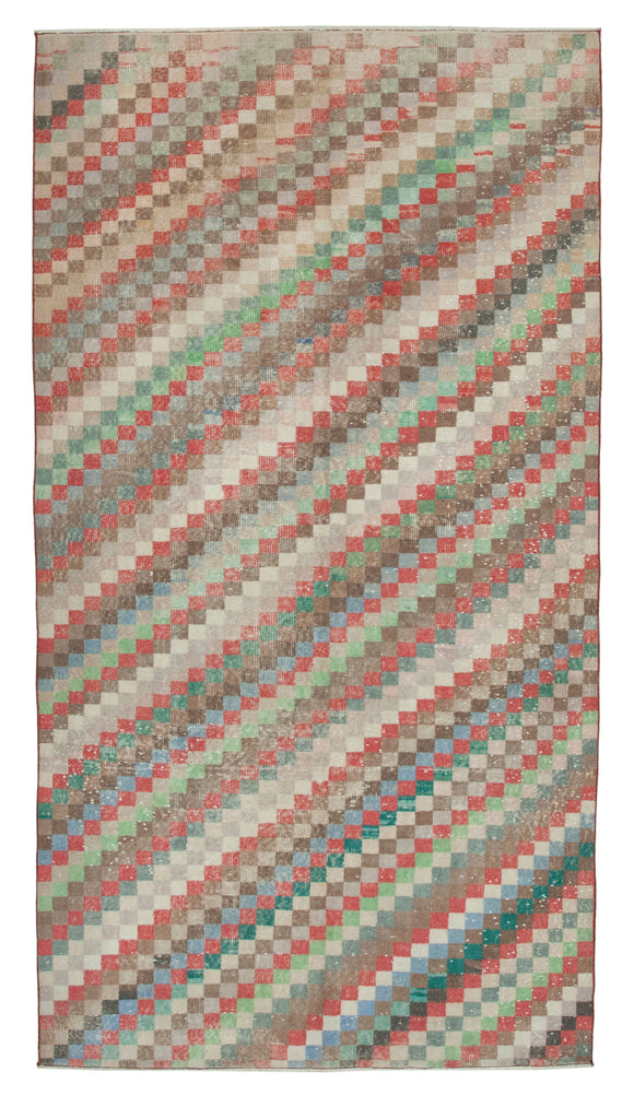 5x9 Multicolor Bohemian Rug  - 21804